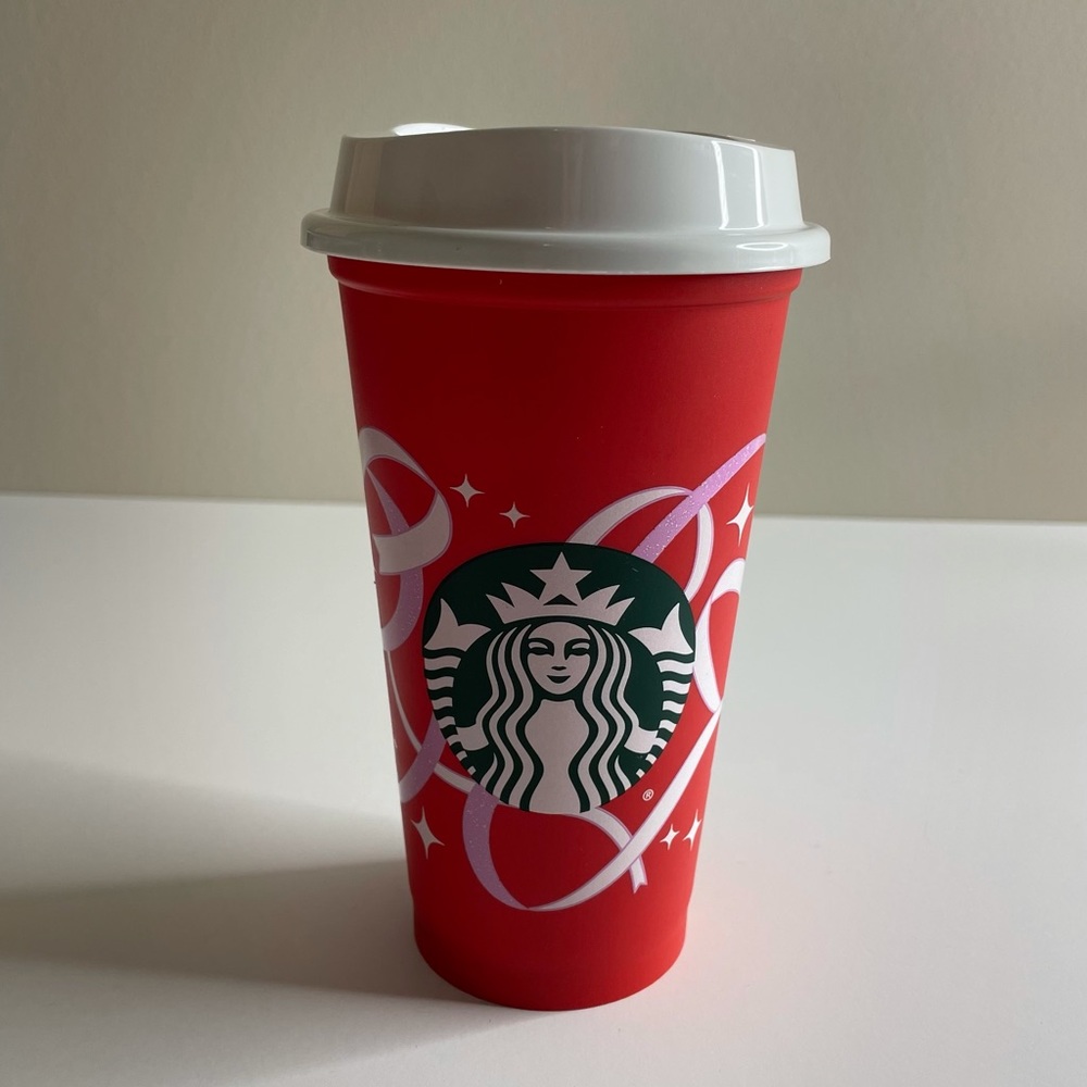 LIMITED EDITION Starbucks 2021 Holiday Red Cup Day Reusable Cup Grande Mug